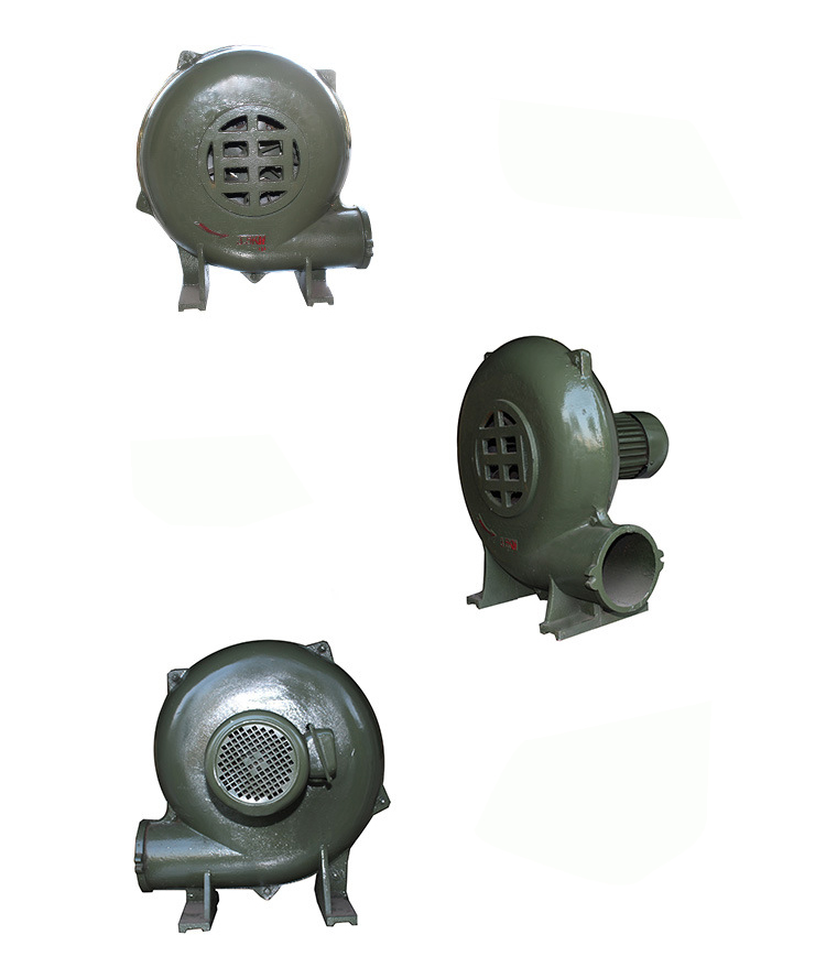 新型離心式鼓風(fēng)機(jī)正面、側(cè)面、背面圖