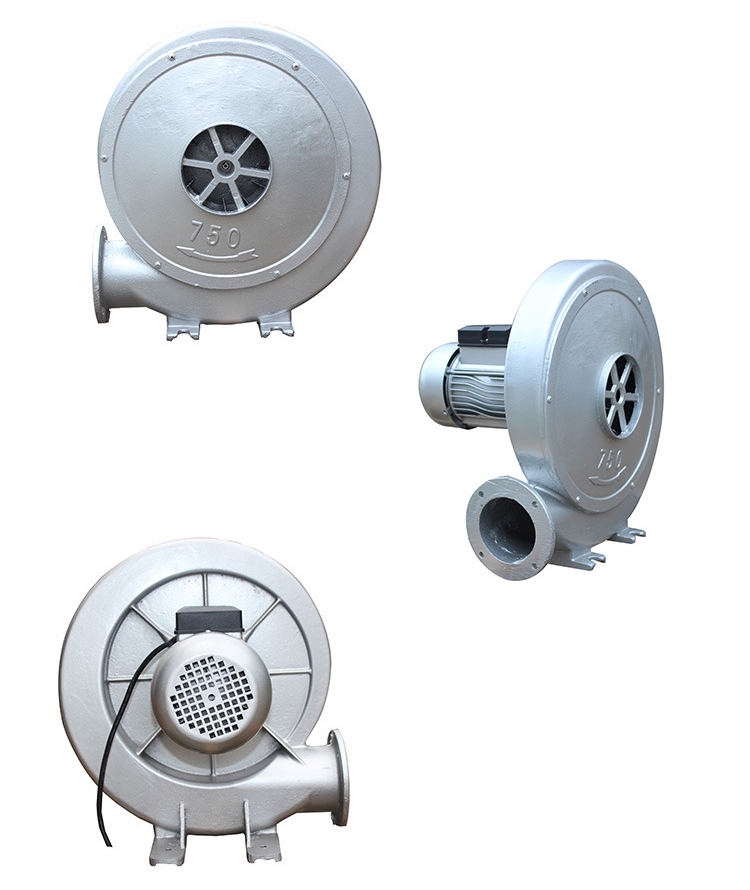 離心式中壓鼓風(fēng)機正面、側(cè)面、背面圖