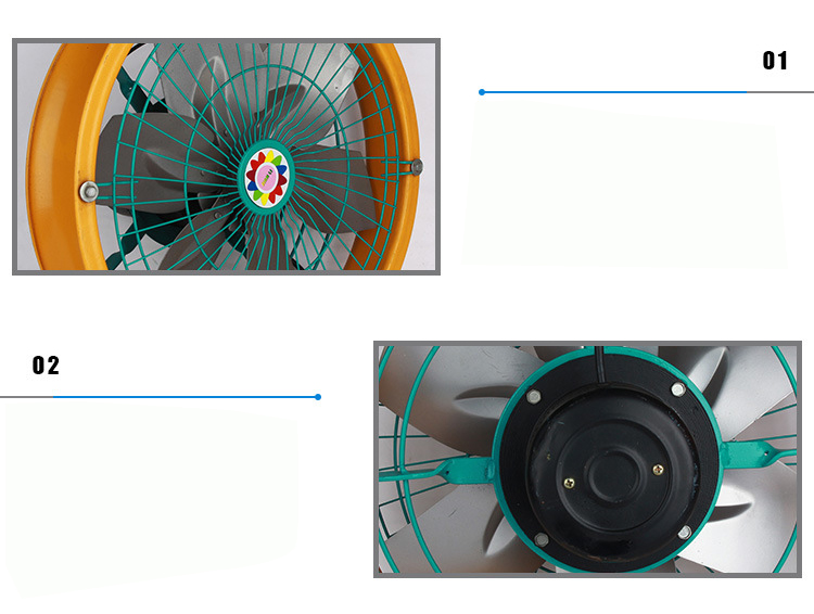 圓形加厚框雙網排氣風扇細節(jié)圖一