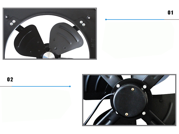 16寸方型軸流式百葉排風(fēng)扇細(xì)節(jié)圖
