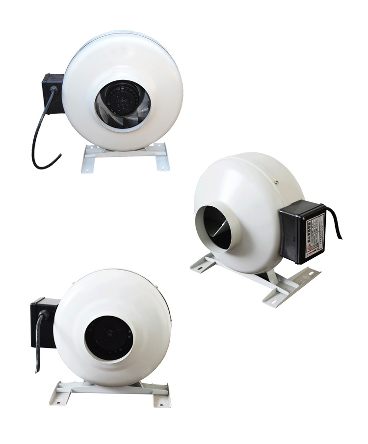 管道圓形同軸風(fēng)機(jī)正面、側(cè)面、反面圖