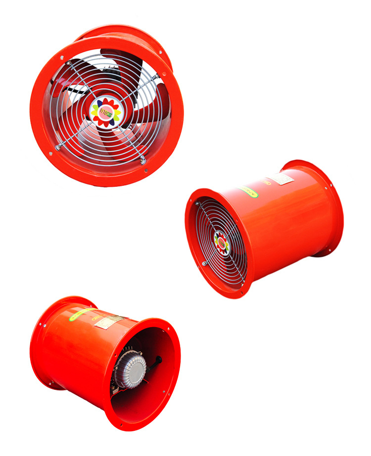 10寸管道風(fēng)機(jī)正面、側(cè)面、反面圖