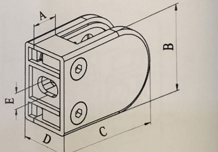 40*63平底 玻璃夾結(jié)構(gòu)圖 40*63平底 玻璃夾結(jié)構(gòu)圖