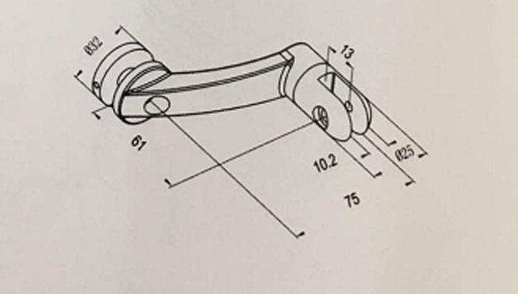 雙邊玻璃爪結(jié)構(gòu)圖 雙邊玻璃爪結(jié)構(gòu)圖