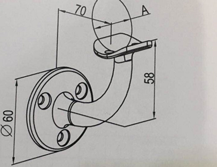 90度彎形管架結(jié)構(gòu)圖
