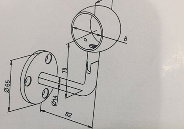 圓環(huán)扶手 結構圖
