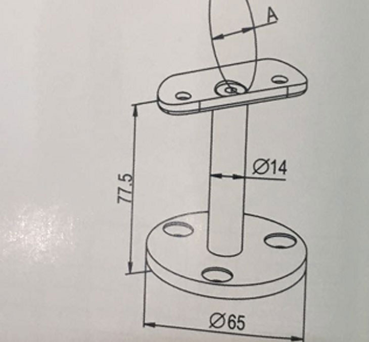 180扶手墻座結(jié)構(gòu)圖