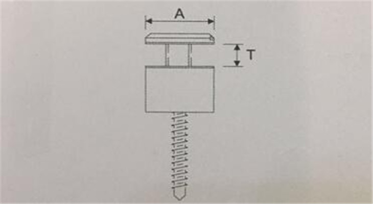 廣告釘結(jié)構(gòu)圖