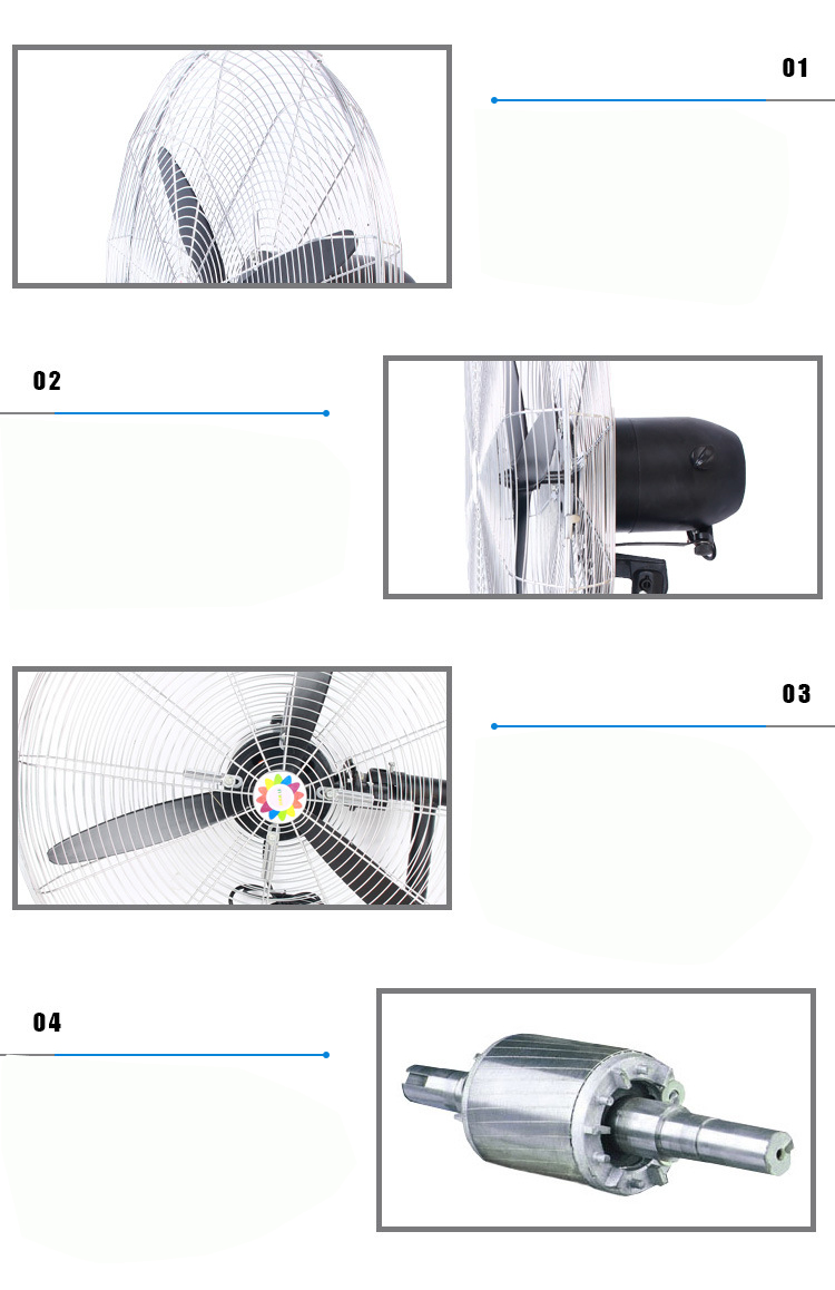 工業(yè)搖頭墻壁牛角扇細節(jié)圖