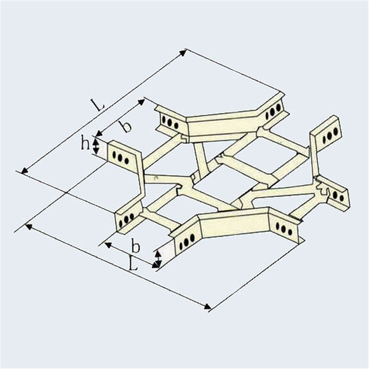 XQJ-TI-04型水平四通電纜橋架